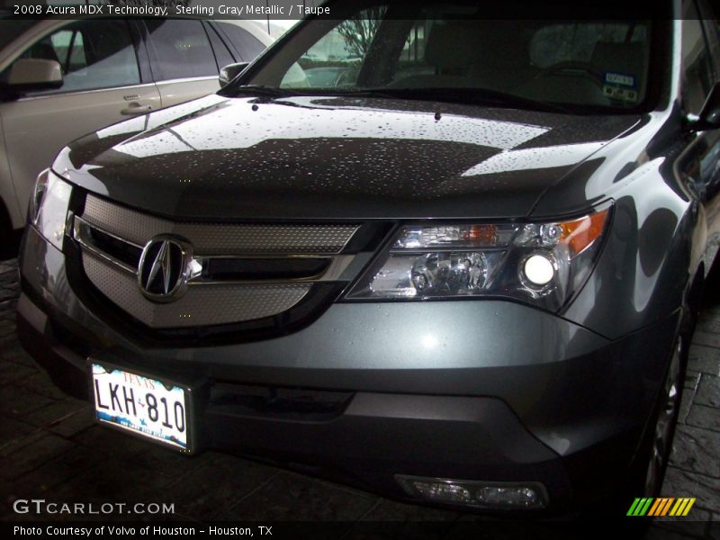 Sterling Gray Metallic / Taupe 2008 Acura MDX Technology