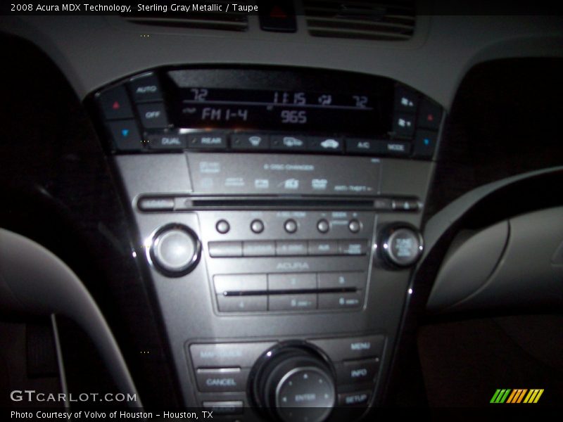 Sterling Gray Metallic / Taupe 2008 Acura MDX Technology