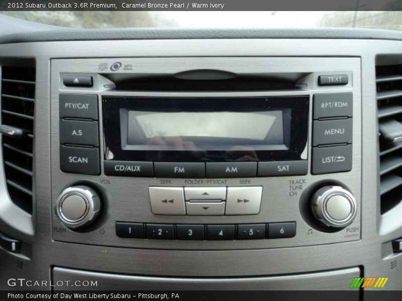 Caramel Bronze Pearl / Warm Ivory 2012 Subaru Outback 3.6R Premium