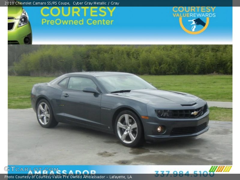 Cyber Gray Metallic / Gray 2010 Chevrolet Camaro SS/RS Coupe
