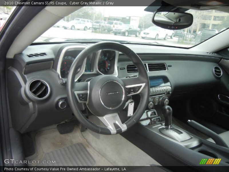 Cyber Gray Metallic / Gray 2010 Chevrolet Camaro SS/RS Coupe
