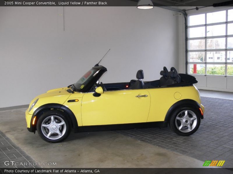 Liquid Yellow / Panther Black 2005 Mini Cooper Convertible