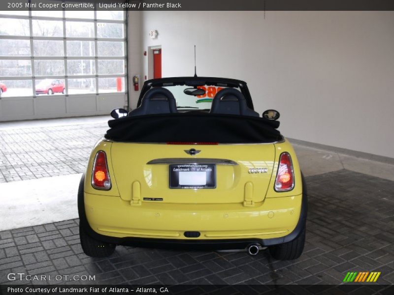 Liquid Yellow / Panther Black 2005 Mini Cooper Convertible