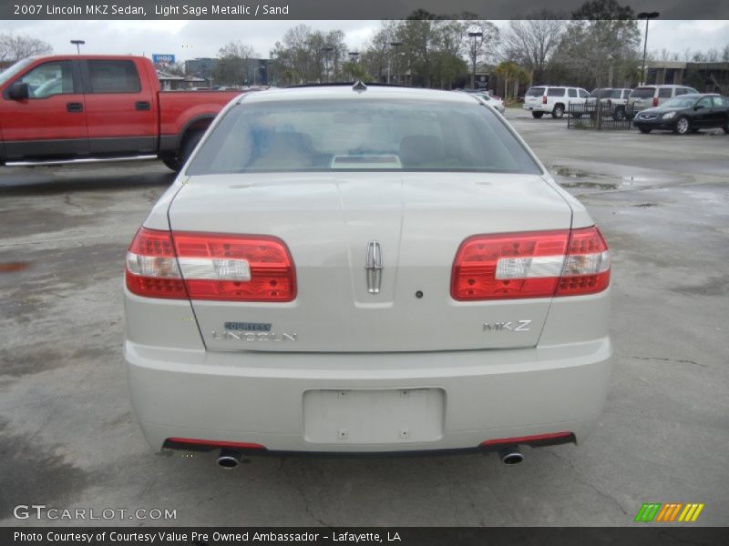 Light Sage Metallic / Sand 2007 Lincoln MKZ Sedan