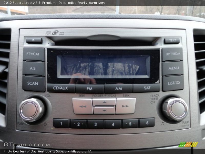 Deep Indigo Pearl / Warm Ivory 2012 Subaru Legacy 2.5i Premium