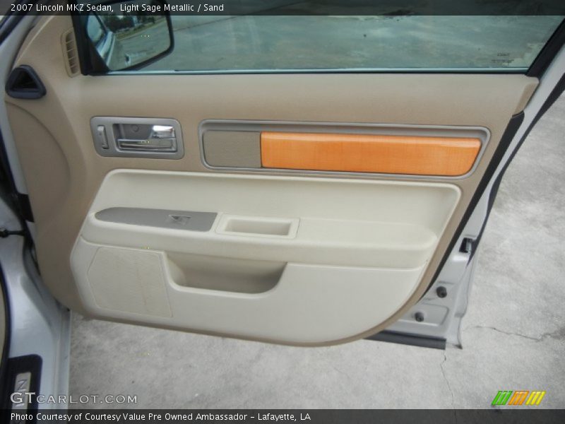 Light Sage Metallic / Sand 2007 Lincoln MKZ Sedan