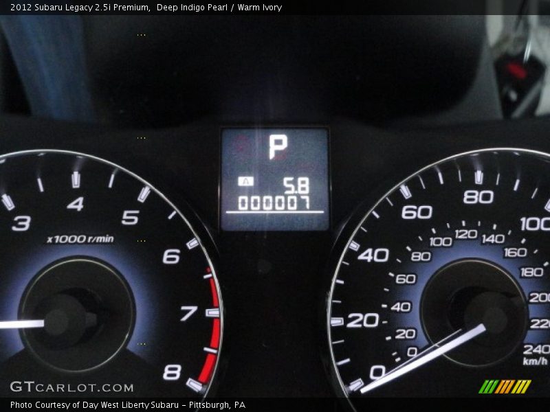 Deep Indigo Pearl / Warm Ivory 2012 Subaru Legacy 2.5i Premium