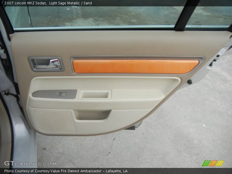 Light Sage Metallic / Sand 2007 Lincoln MKZ Sedan