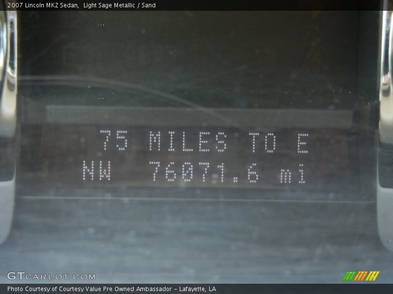 Light Sage Metallic / Sand 2007 Lincoln MKZ Sedan