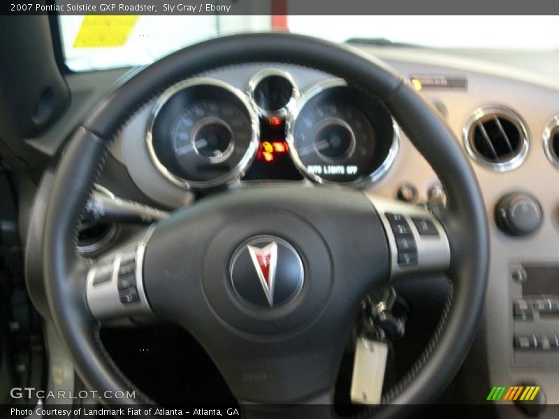 Sly Gray / Ebony 2007 Pontiac Solstice GXP Roadster