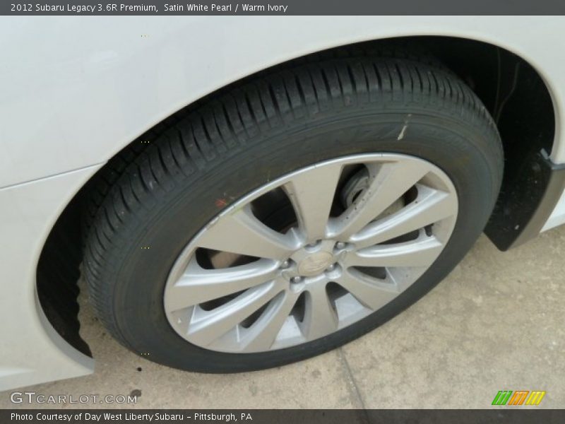 Satin White Pearl / Warm Ivory 2012 Subaru Legacy 3.6R Premium