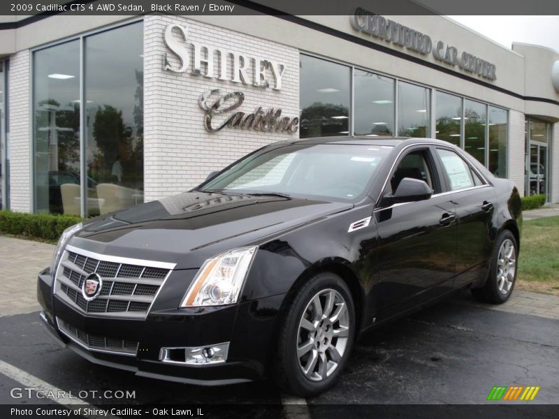 Black Raven / Ebony 2009 Cadillac CTS 4 AWD Sedan