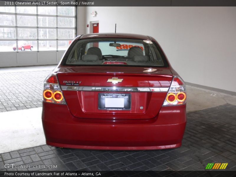 Sport Red / Neutral 2011 Chevrolet Aveo LT Sedan