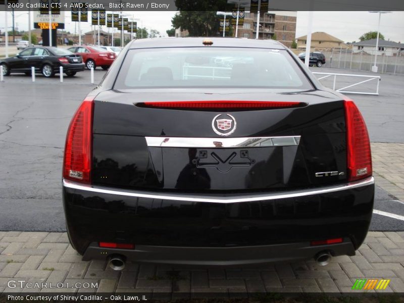 Black Raven / Ebony 2009 Cadillac CTS 4 AWD Sedan