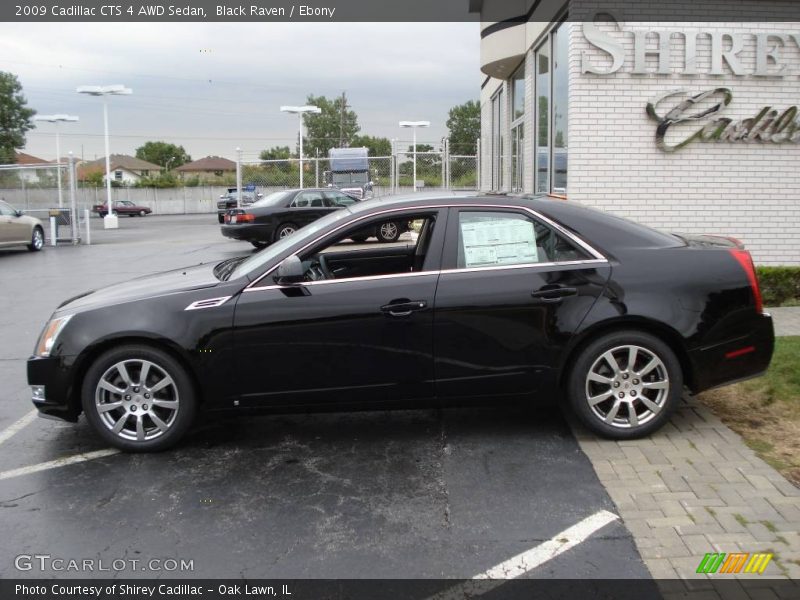 Black Raven / Ebony 2009 Cadillac CTS 4 AWD Sedan