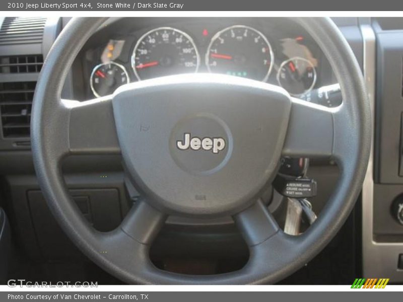 Stone White / Dark Slate Gray 2010 Jeep Liberty Sport 4x4