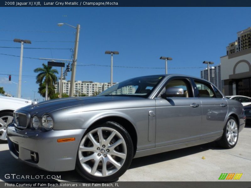Lunar Grey Metallic / Champagne/Mocha 2008 Jaguar XJ XJ8