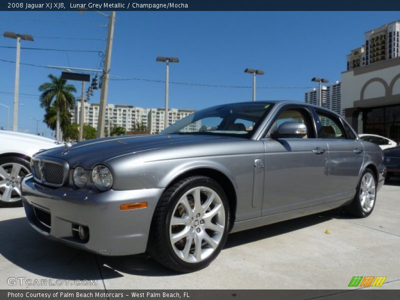 Lunar Grey Metallic / Champagne/Mocha 2008 Jaguar XJ XJ8