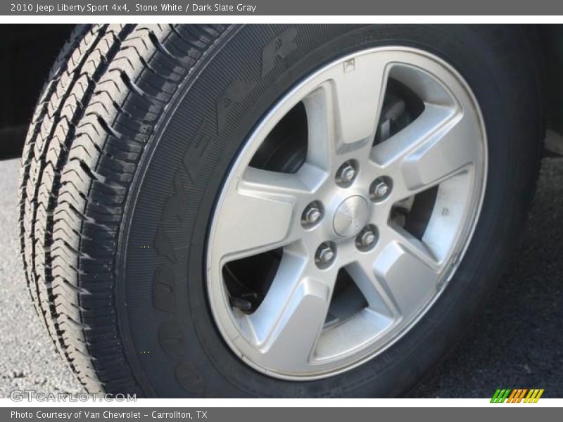 Stone White / Dark Slate Gray 2010 Jeep Liberty Sport 4x4