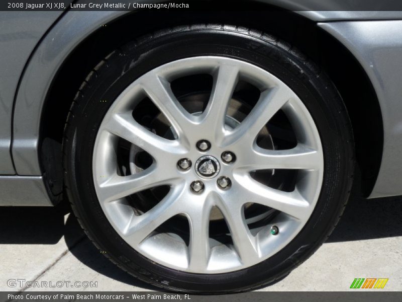 Lunar Grey Metallic / Champagne/Mocha 2008 Jaguar XJ XJ8