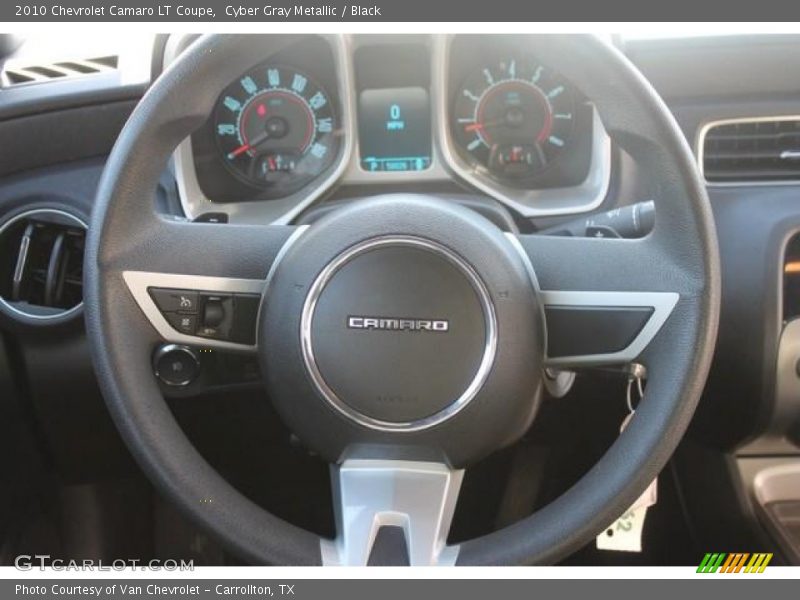 Cyber Gray Metallic / Black 2010 Chevrolet Camaro LT Coupe