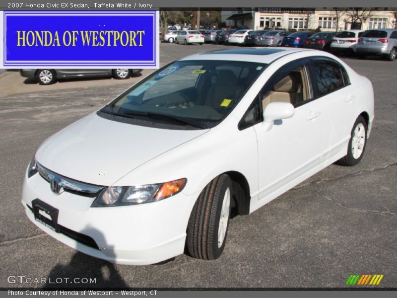 Taffeta White / Ivory 2007 Honda Civic EX Sedan