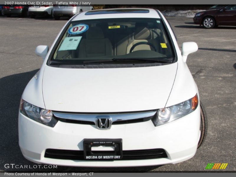 Taffeta White / Ivory 2007 Honda Civic EX Sedan