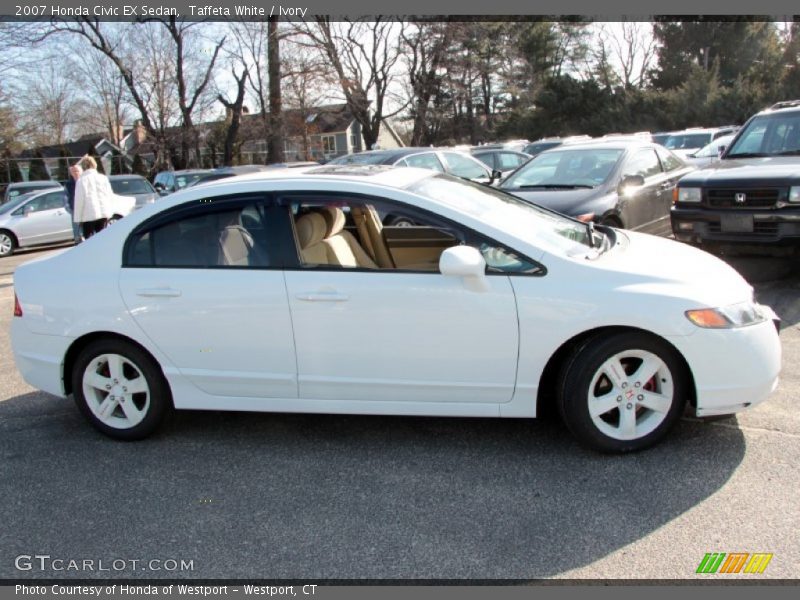 Taffeta White / Ivory 2007 Honda Civic EX Sedan