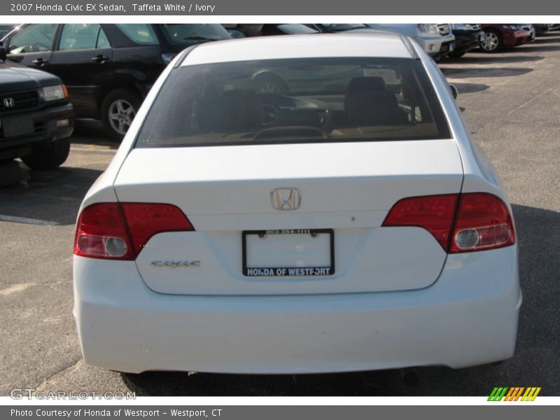 Taffeta White / Ivory 2007 Honda Civic EX Sedan
