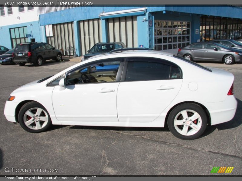 Taffeta White / Ivory 2007 Honda Civic EX Sedan