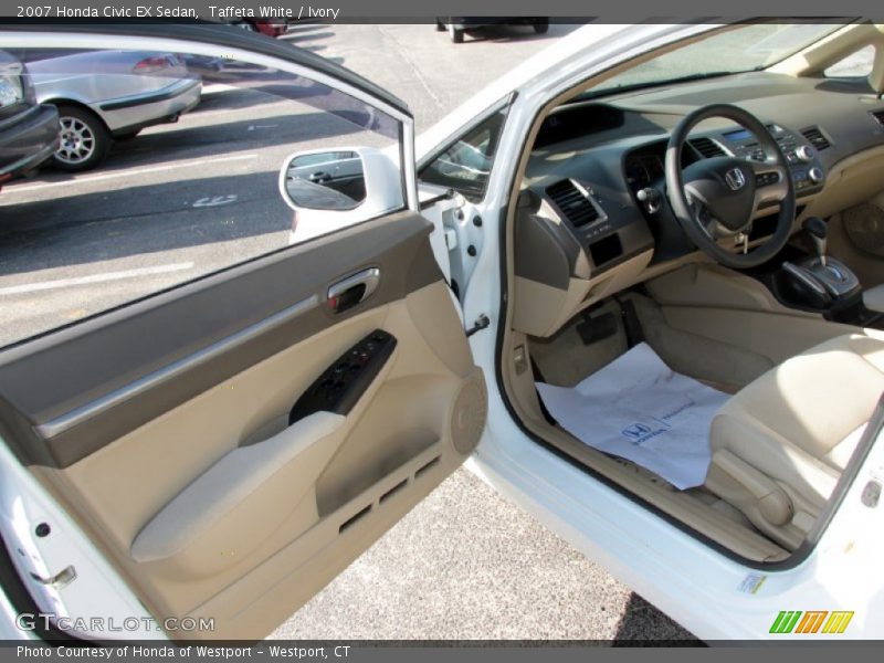 Taffeta White / Ivory 2007 Honda Civic EX Sedan
