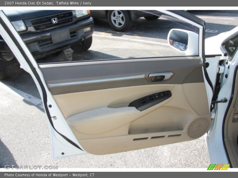 Taffeta White / Ivory 2007 Honda Civic EX Sedan
