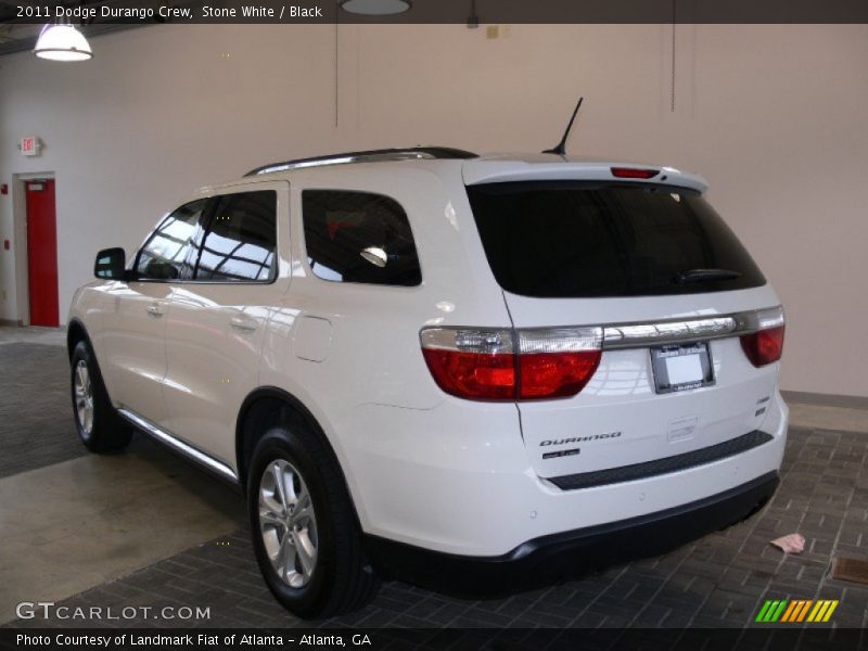 Stone White / Black 2011 Dodge Durango Crew