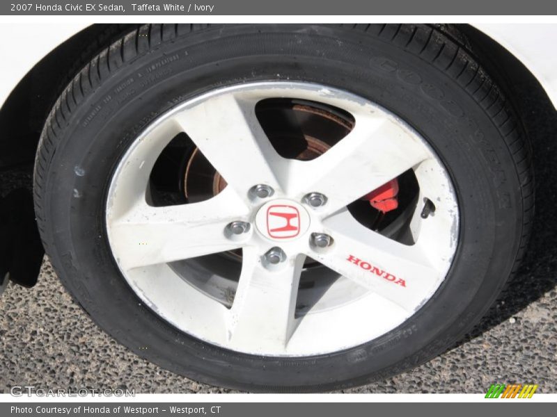 Taffeta White / Ivory 2007 Honda Civic EX Sedan
