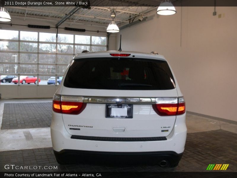 Stone White / Black 2011 Dodge Durango Crew