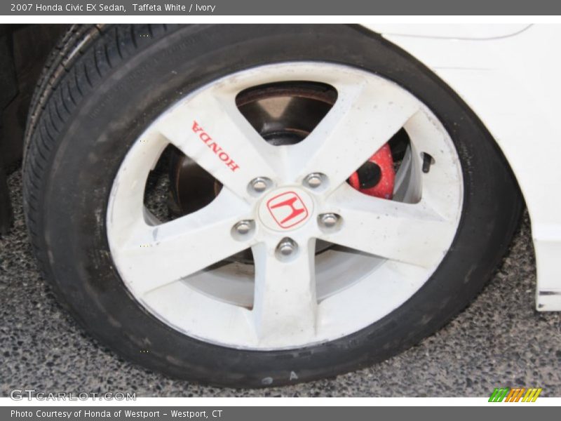 Taffeta White / Ivory 2007 Honda Civic EX Sedan