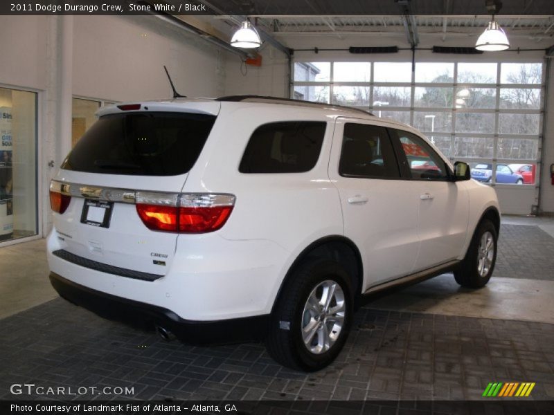 Stone White / Black 2011 Dodge Durango Crew