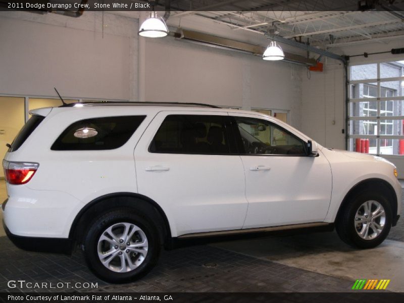Stone White / Black 2011 Dodge Durango Crew