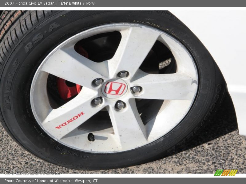 Taffeta White / Ivory 2007 Honda Civic EX Sedan