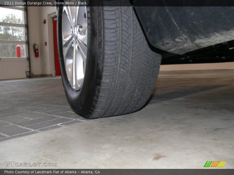 Stone White / Black 2011 Dodge Durango Crew