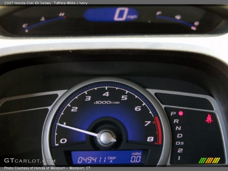 Taffeta White / Ivory 2007 Honda Civic EX Sedan