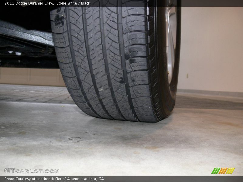 Stone White / Black 2011 Dodge Durango Crew