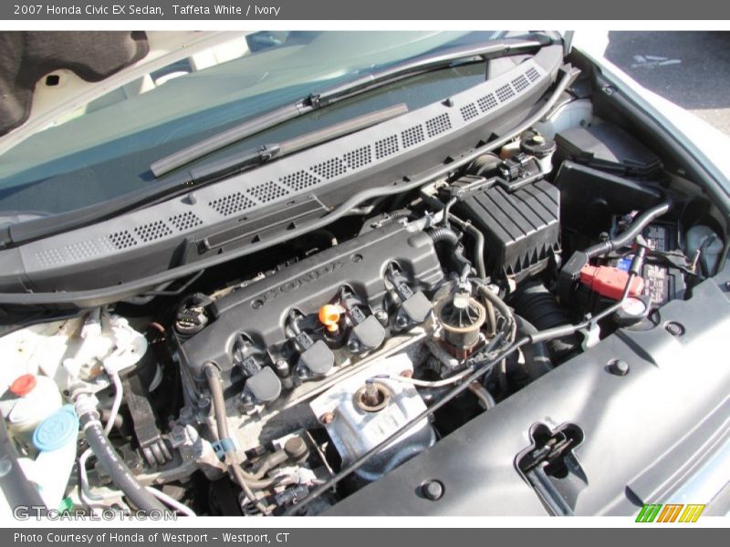 Taffeta White / Ivory 2007 Honda Civic EX Sedan