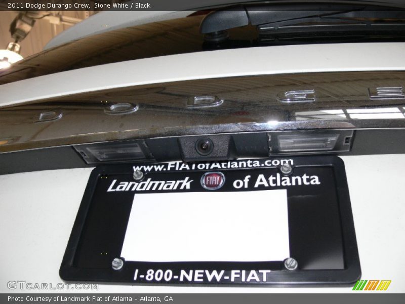 Stone White / Black 2011 Dodge Durango Crew