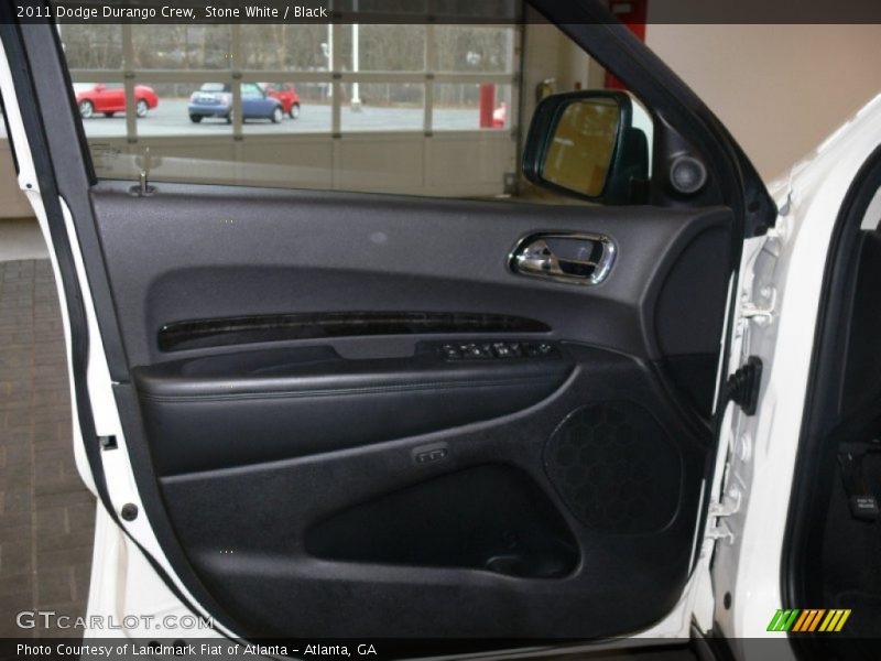 Stone White / Black 2011 Dodge Durango Crew