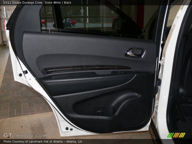 Stone White / Black 2011 Dodge Durango Crew