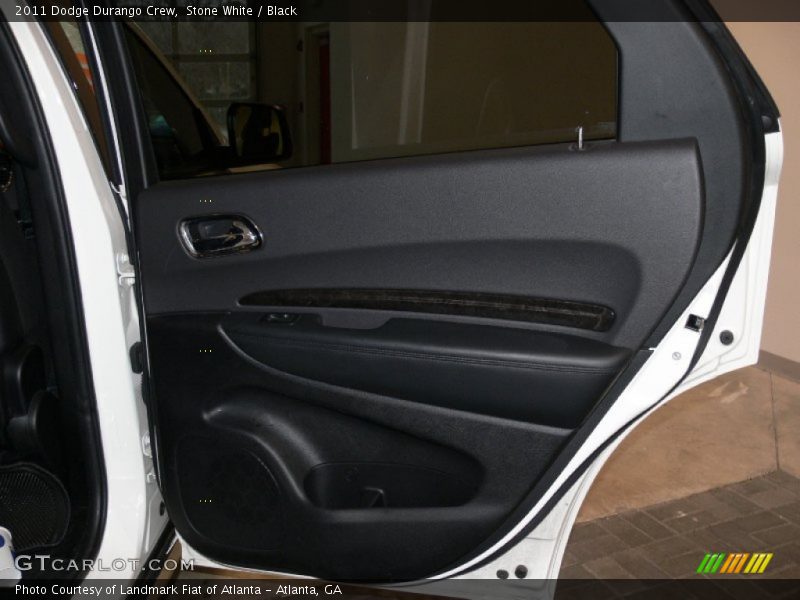 Stone White / Black 2011 Dodge Durango Crew