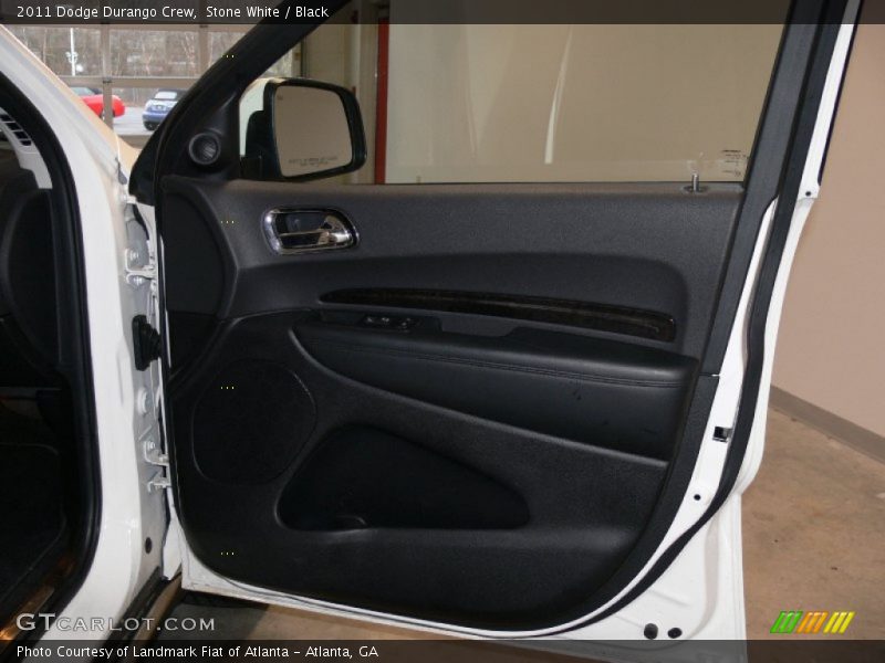 Stone White / Black 2011 Dodge Durango Crew