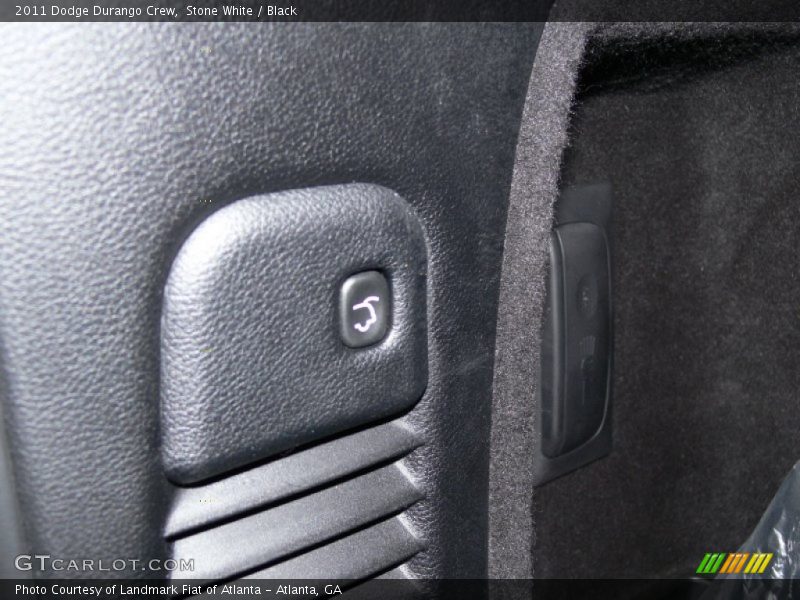 Stone White / Black 2011 Dodge Durango Crew