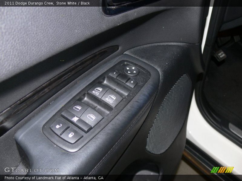 Stone White / Black 2011 Dodge Durango Crew